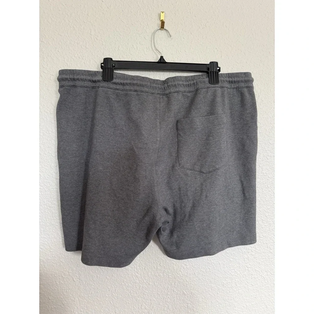 Boden Men's Gray Drawstring Sweat Shorts Zipper Size XL
